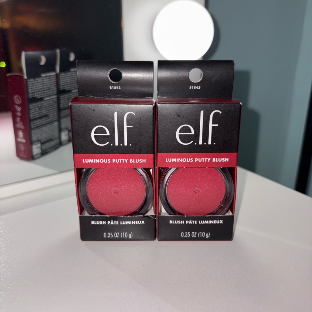 2 e.l.f. Luminous Putty Blushes both in “St. Barts”
